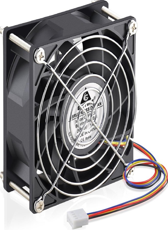 GDSTIME 92mm x 38mm PWM Fan High Static Pressure 90mm 12V Brushless DC Cooling Fan 4 Pin Dual Ball Bearing - Image 1